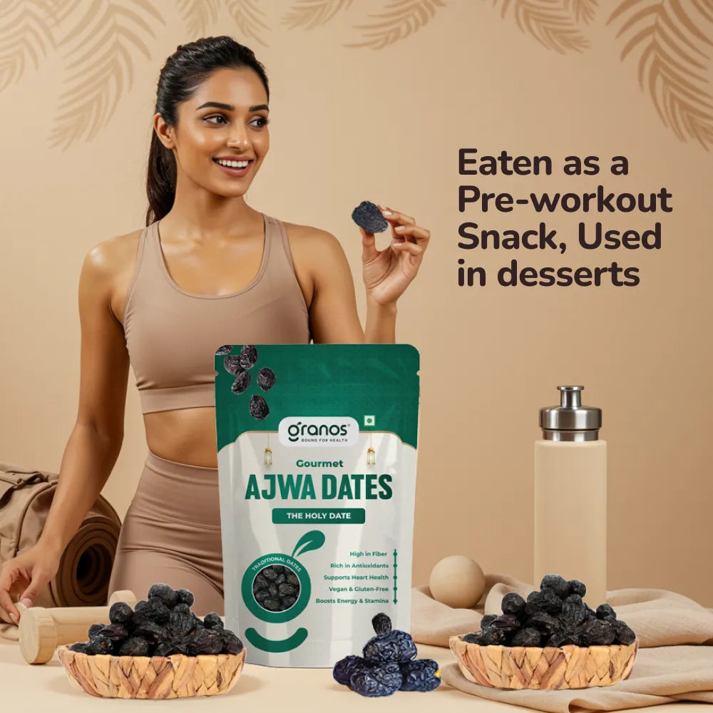 Granos Ajwa Dates 400g | Produce Of Saudi Arabia