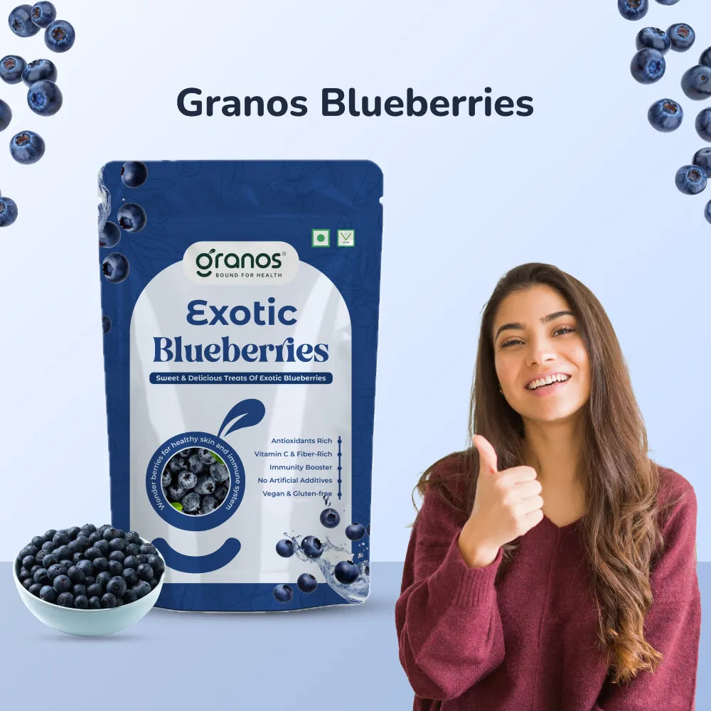 Granos Exotic Dried Blueberries 150g