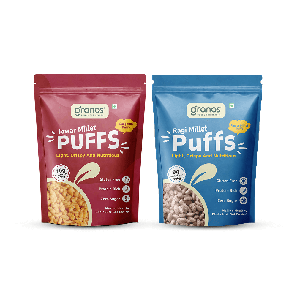 Granos Roasted Millet Puffs 150g – Pack Of 2