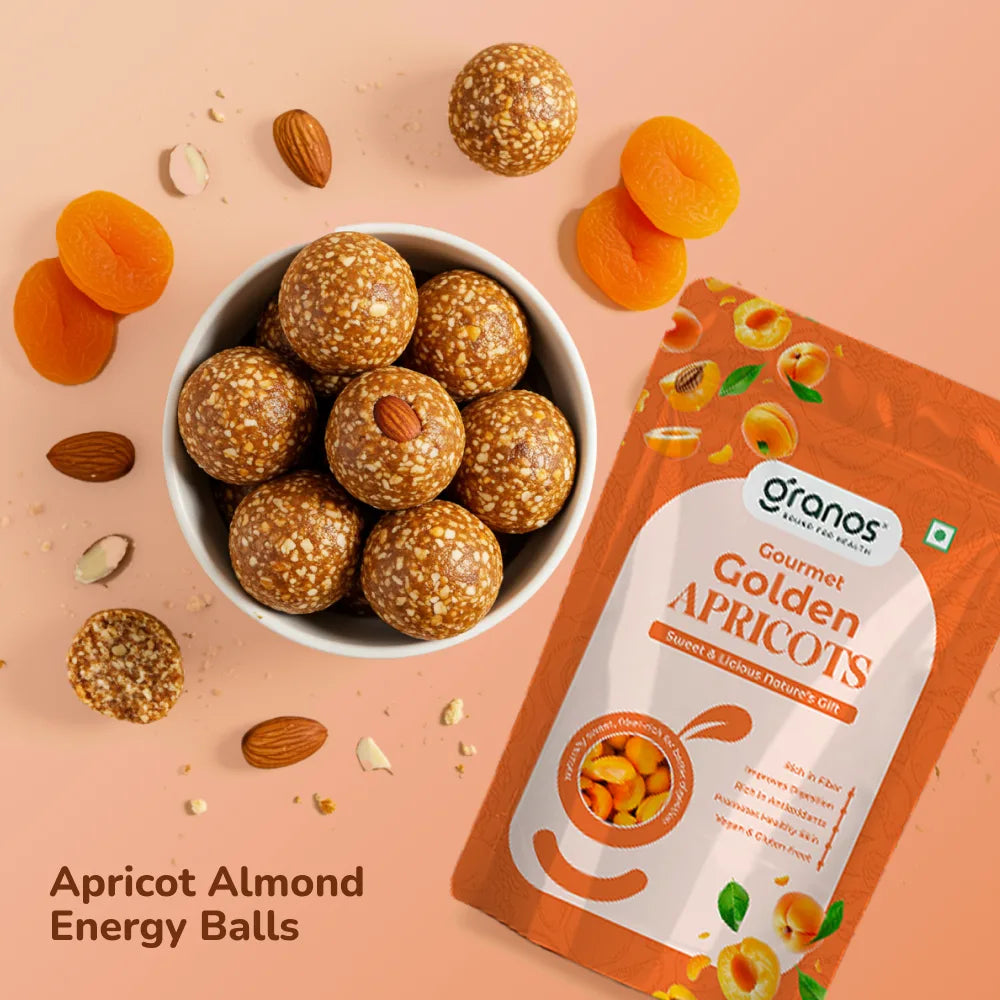 Granos Golden Apricots 200g | Juicy And Tangy Seedless Khumani