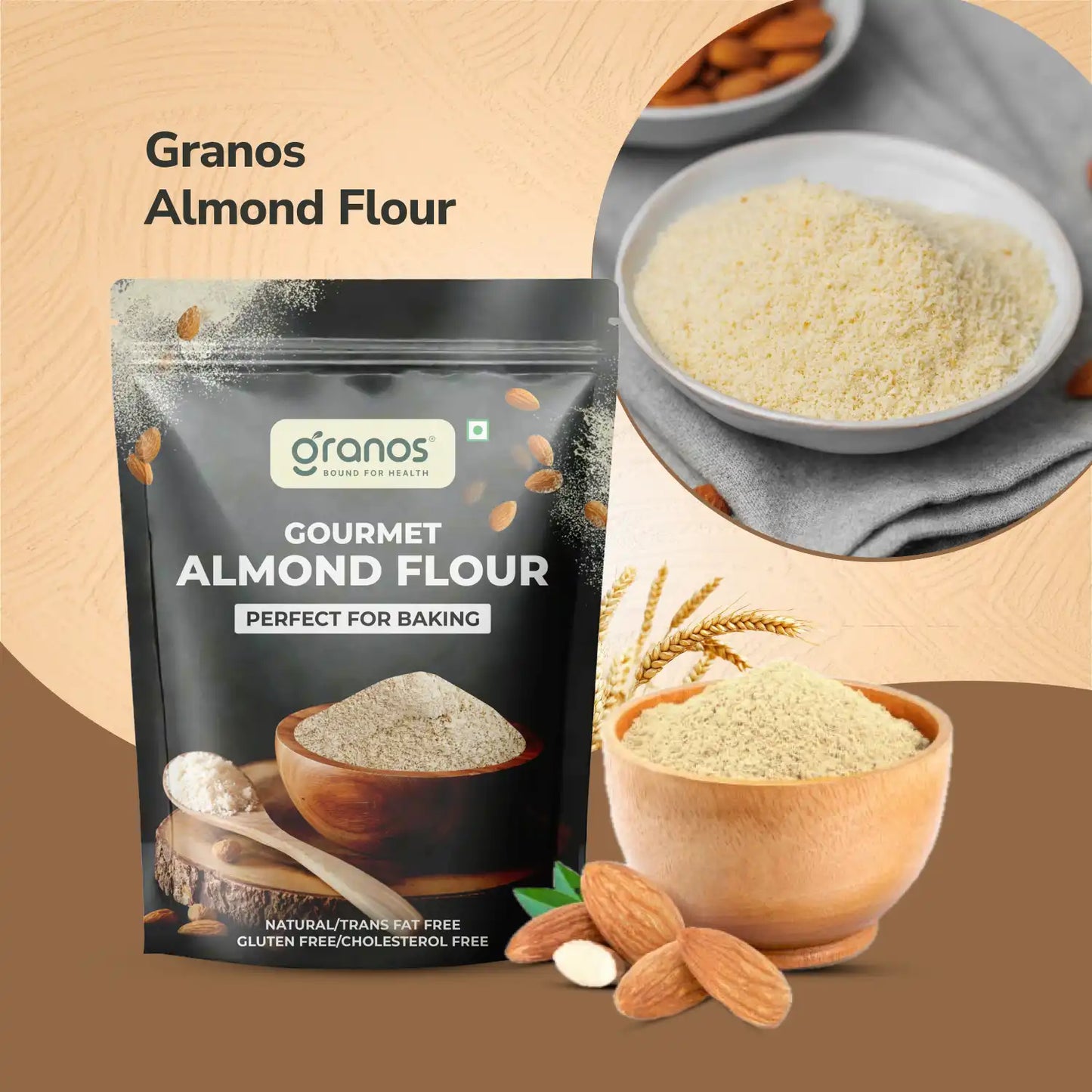 Granos Almond Flour 400g | Vegan & Keto Friendly | Ideal for Gluten-free Baking