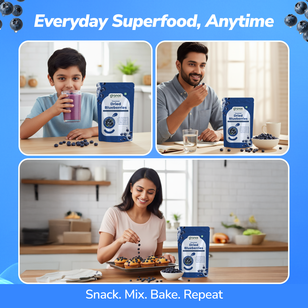 Granos Exotic Dried Blueberries 150g