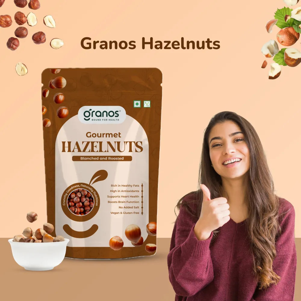Granos Hazelnuts 200g | Blanched Hazelnut Kernels