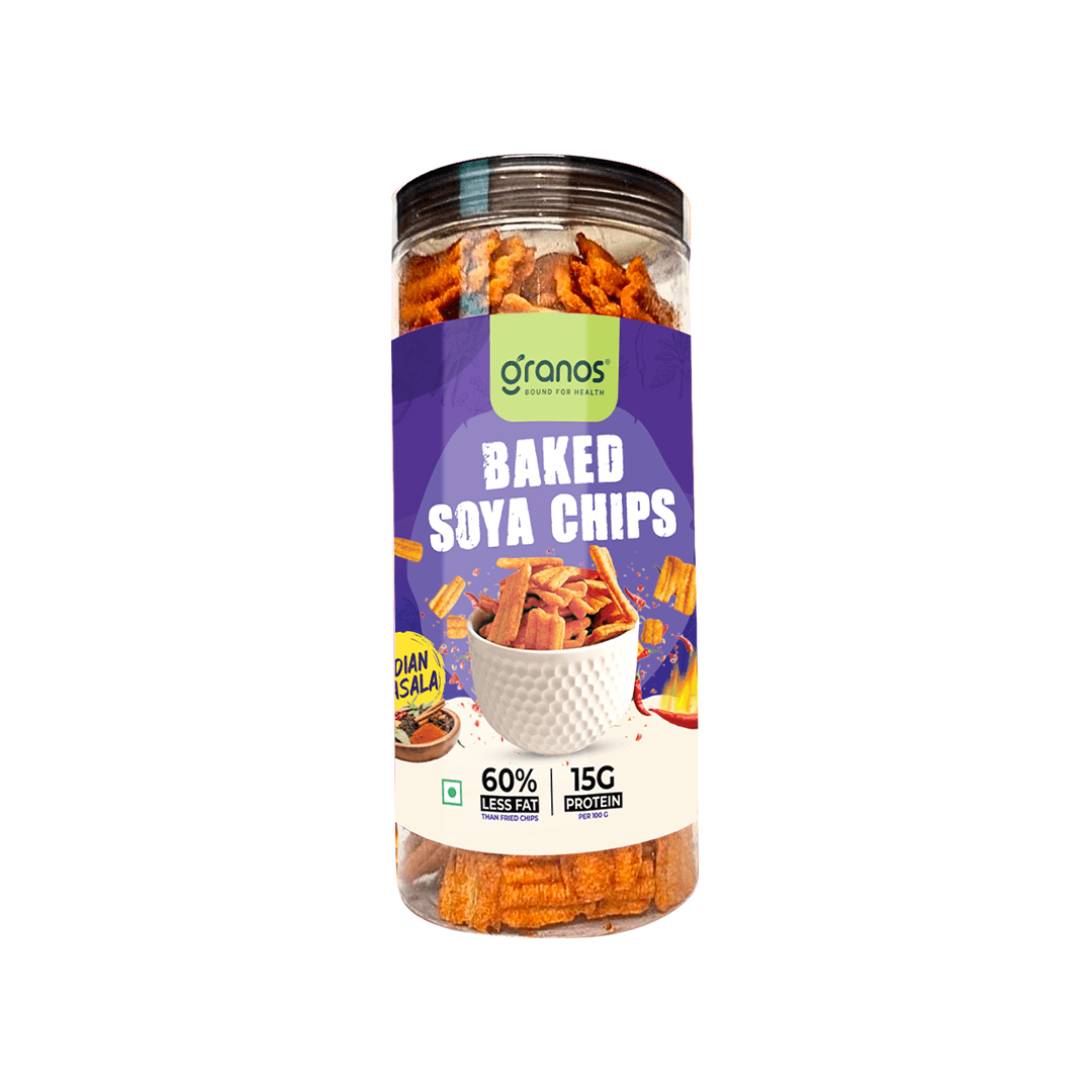 Granos Baked Soya Chips 200g Indian Masala