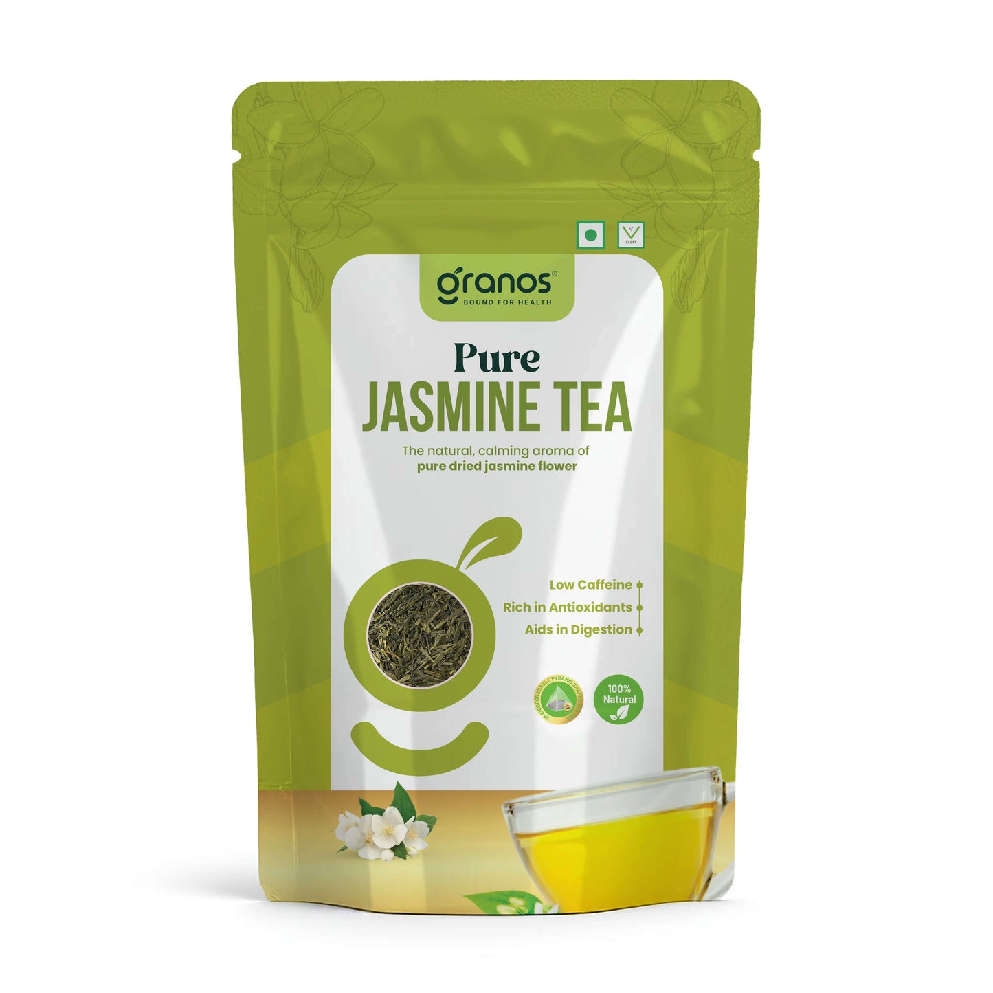 Granos Pure Jasmine Tea - 25 Tea Bags