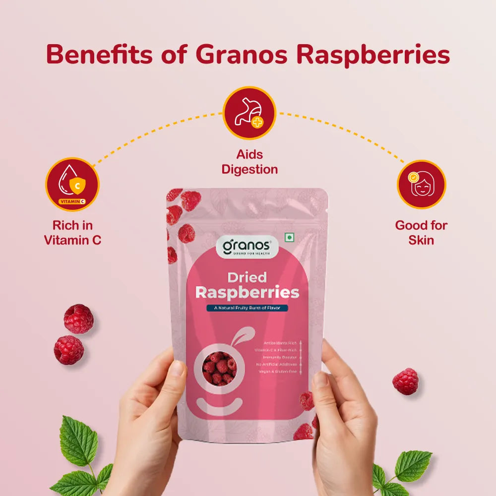 Granos Exotic Dried Raspberries 150g