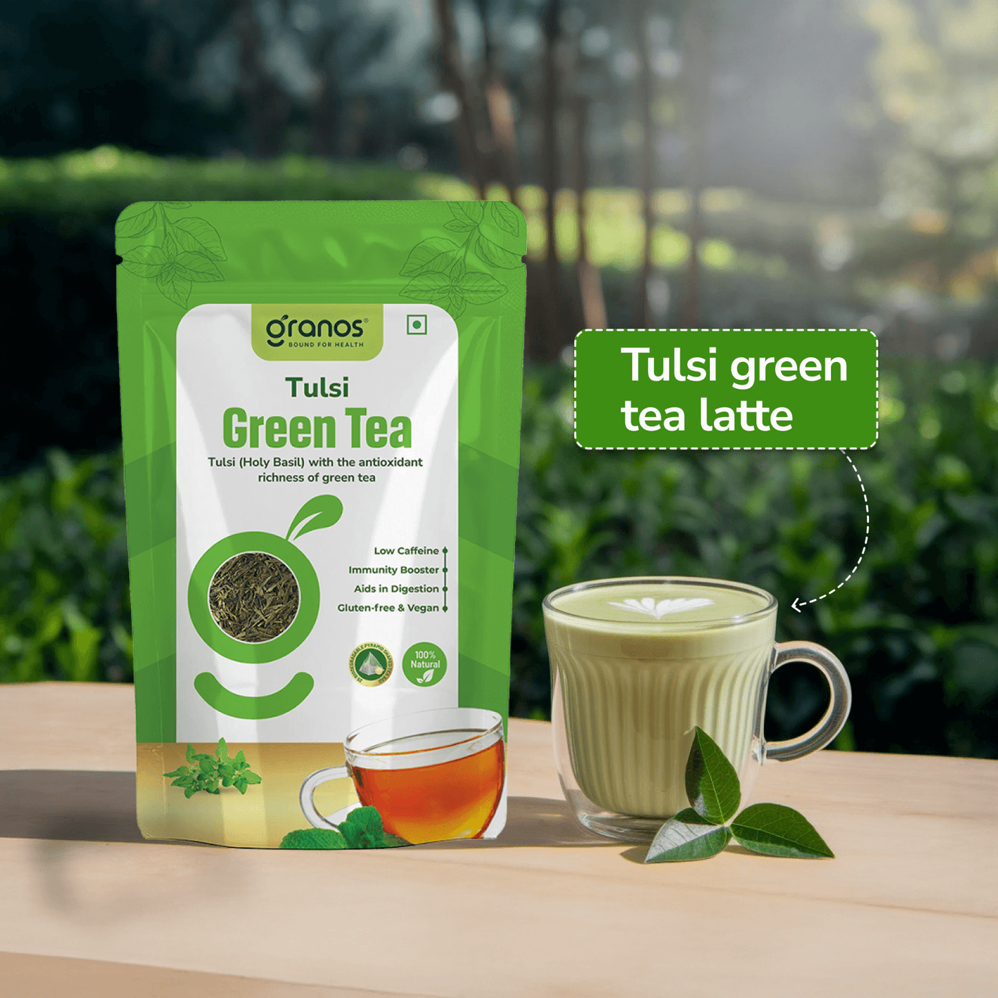 Granos Tulsi Green Tea - 25 Tea Bags