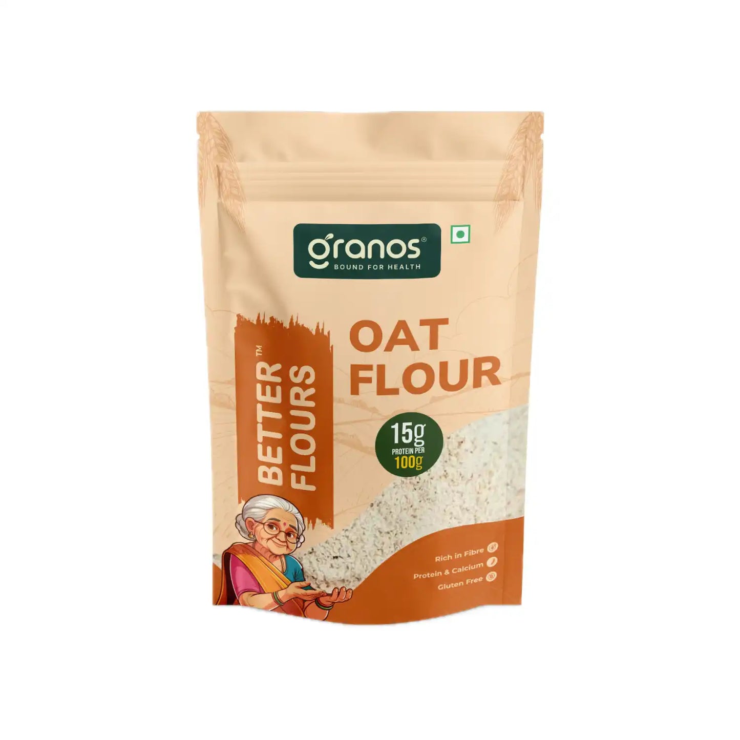 Granos Oat Flour 1kg | High Fibre & Protein, Ideal for Weight Loss & Baking