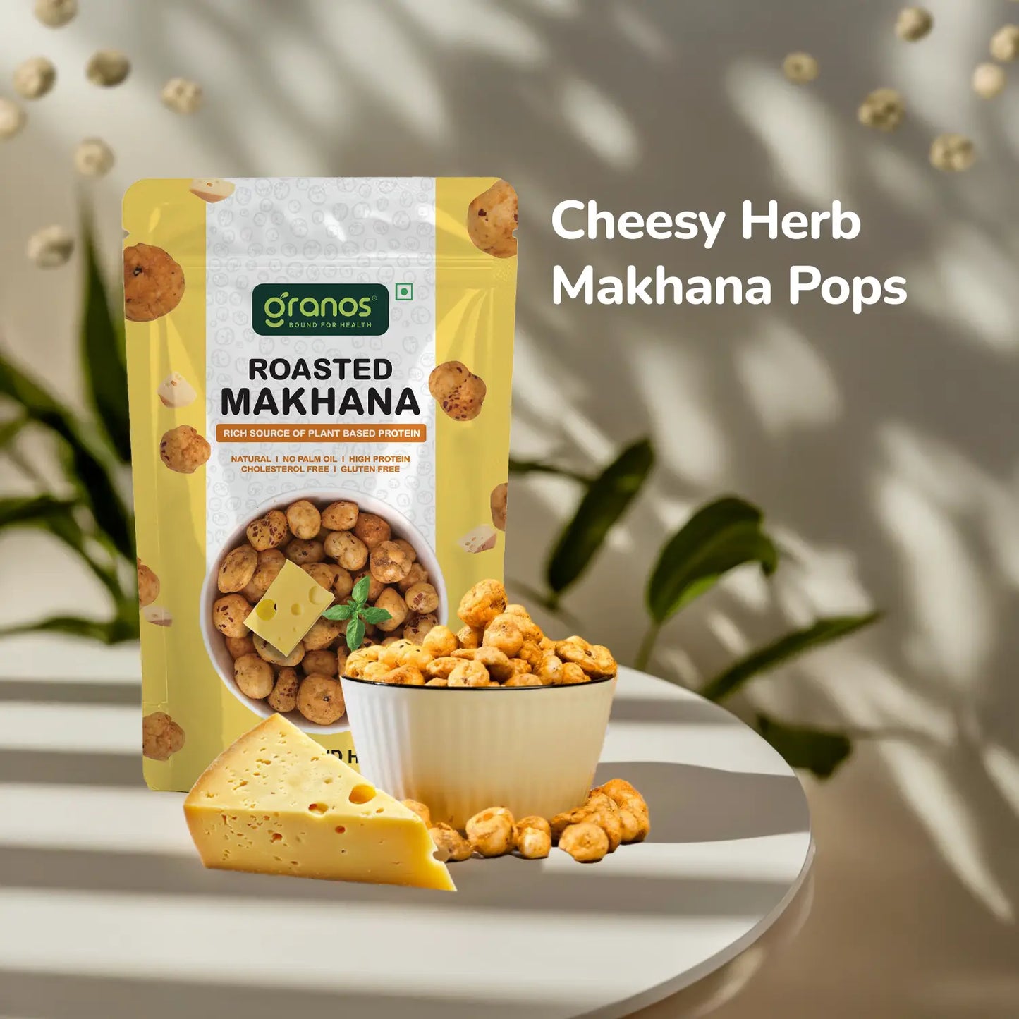 Granos Roasted Makhana 60g Cheese & Herbs