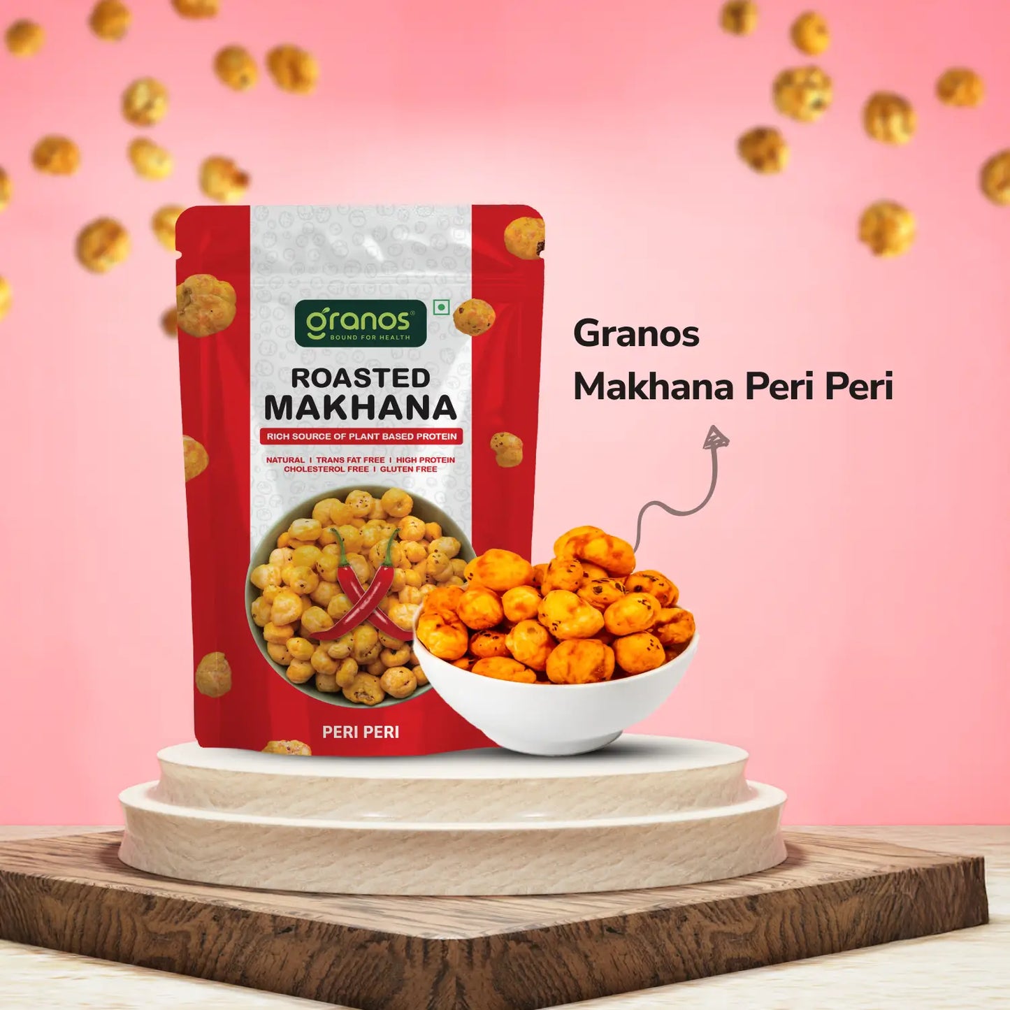 Granos Roasted Makhana 60g Peri Peri