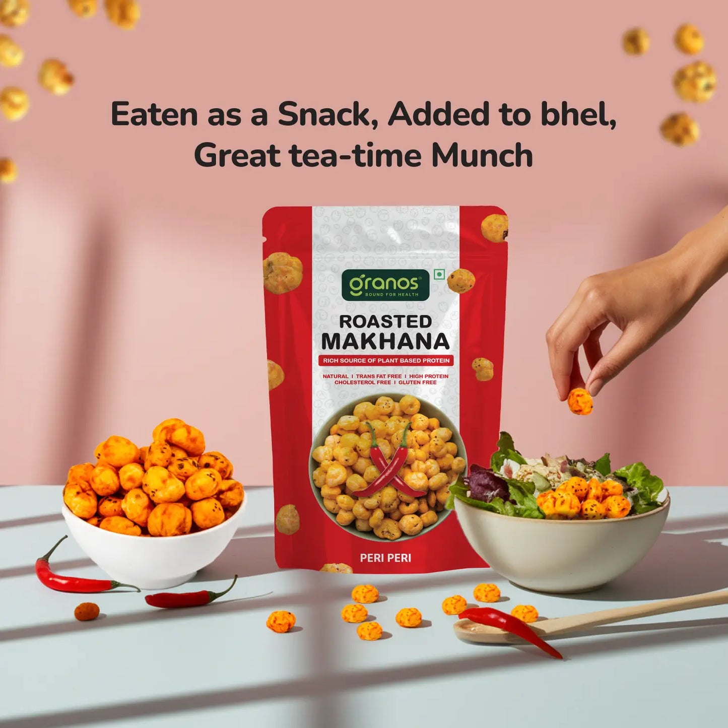 Granos Roasted Makhana 60g Peri Peri