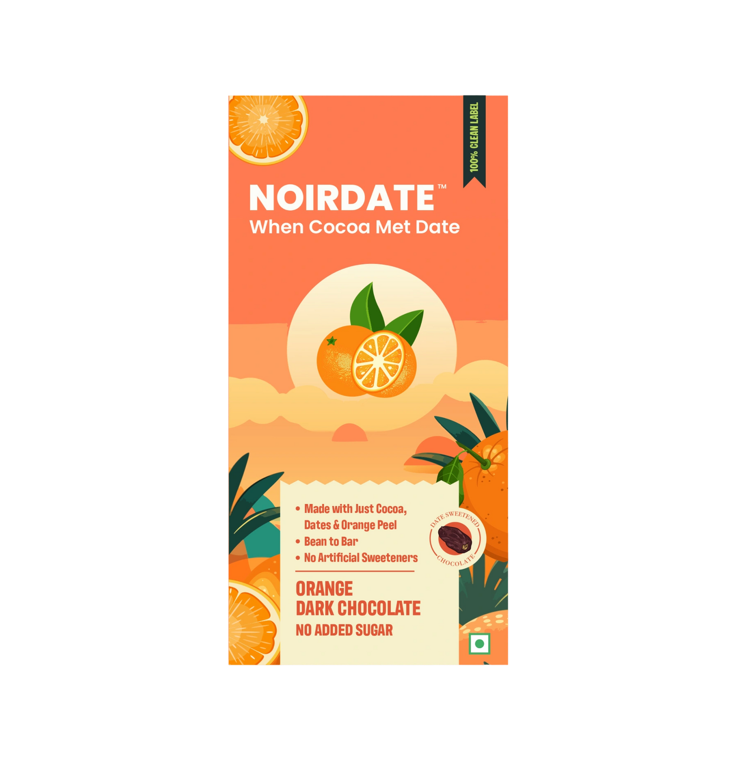 Noir Date Orange Dark Chocolate