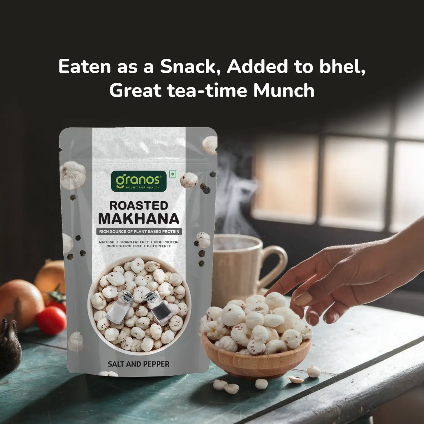 Granos Roasted Makhana 60g Salt & Pepper