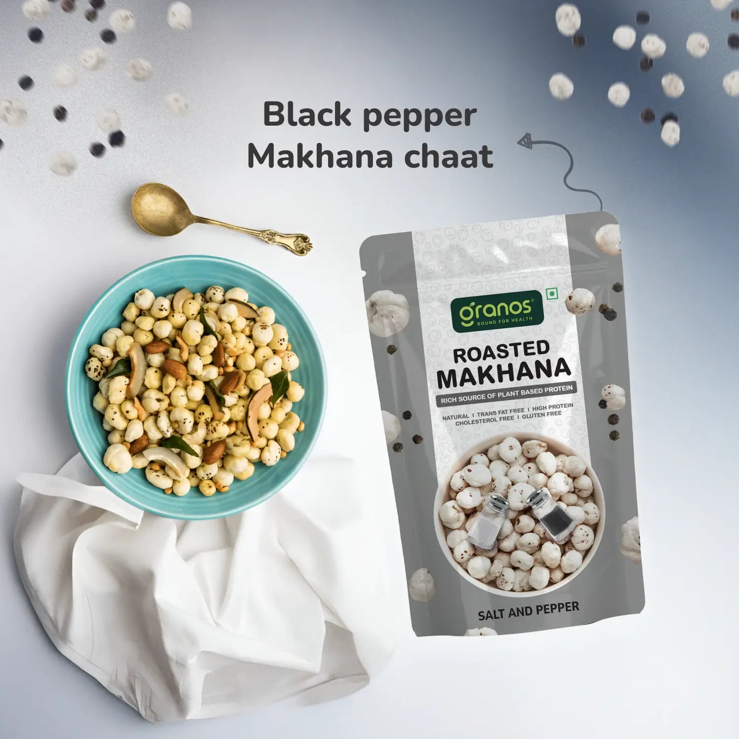 Granos Roasted Makhana 60g Salt & Pepper