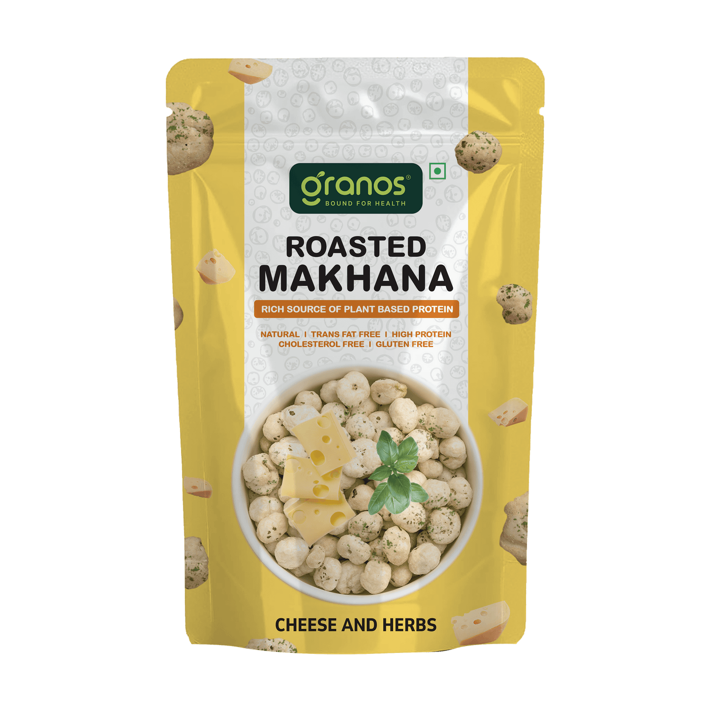 Granos Roasted Makhana 60g Cheese & Herbs
