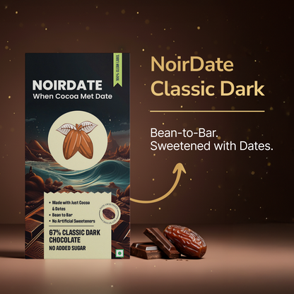 NoirDate Classic 67% Dark Chocolate 75g