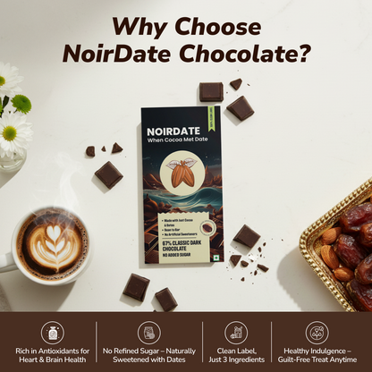 NoirDate Classic 67% Dark Chocolate 75g