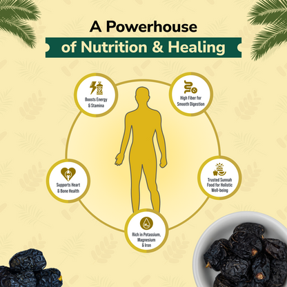 Granos Ajwa Dates 400g | Produce Of Saudi Arabia