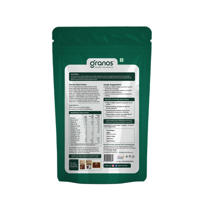 Granos Ajwa Dates 400g | Produce Of Saudi Arabia