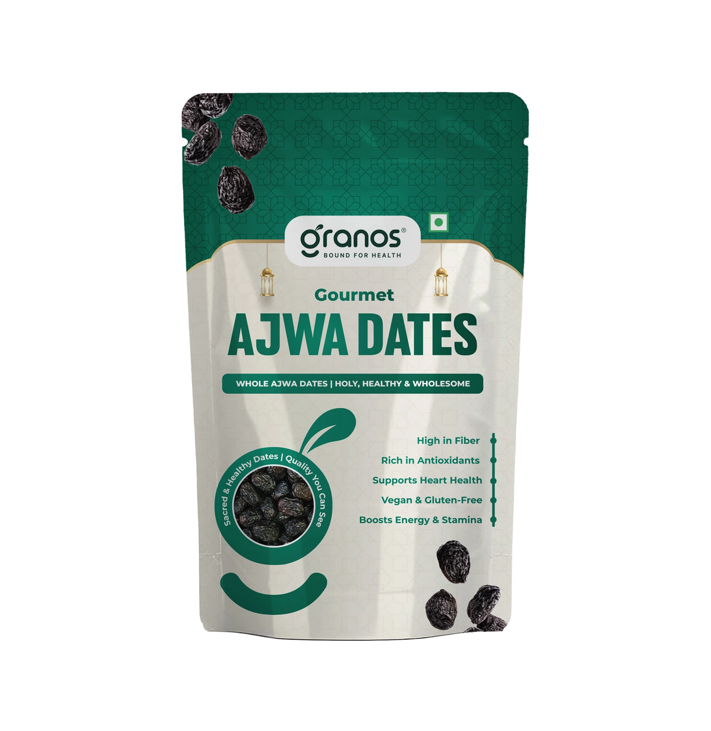 Granos Ajwa Dates 400g | Produce Of Saudi Arabia