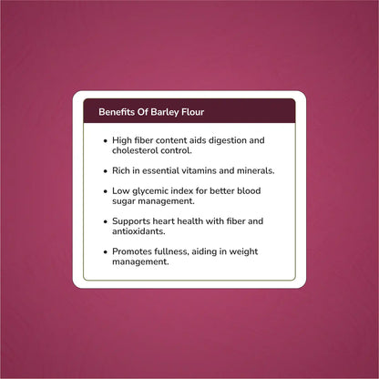 Granos Barley Flour 1kg (Jau Ka Atta) | Rich in Fiber, Low GI, Diabetic Friendly