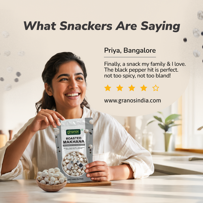 Granos Roasted Makhana 60g Salt & Pepper