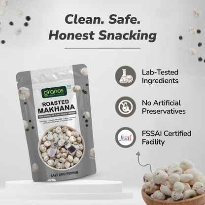 Granos Roasted Makhana 60g Salt & Pepper