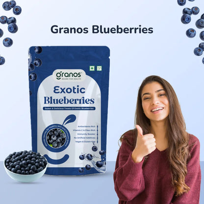 Granos Exotic Dried Blueberries 150g