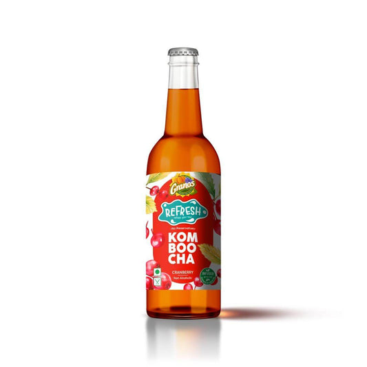 Granos Refresh Kombucha Cranberry - Pack of 3