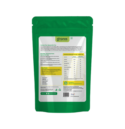 Granos Pure Spearmint Tea - 25 Tea Bags