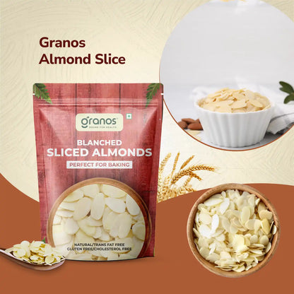 Granos Blanched Sliced Almond 400g