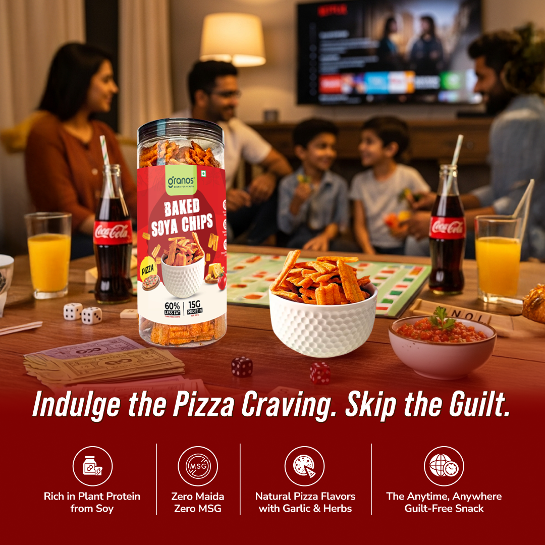 Granos Baked Soya Chips 200g Pizza