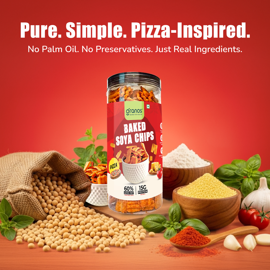 Granos Baked Soya Chips 200g Pizza