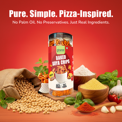 Granos Baked Soya Chips 200g Pizza