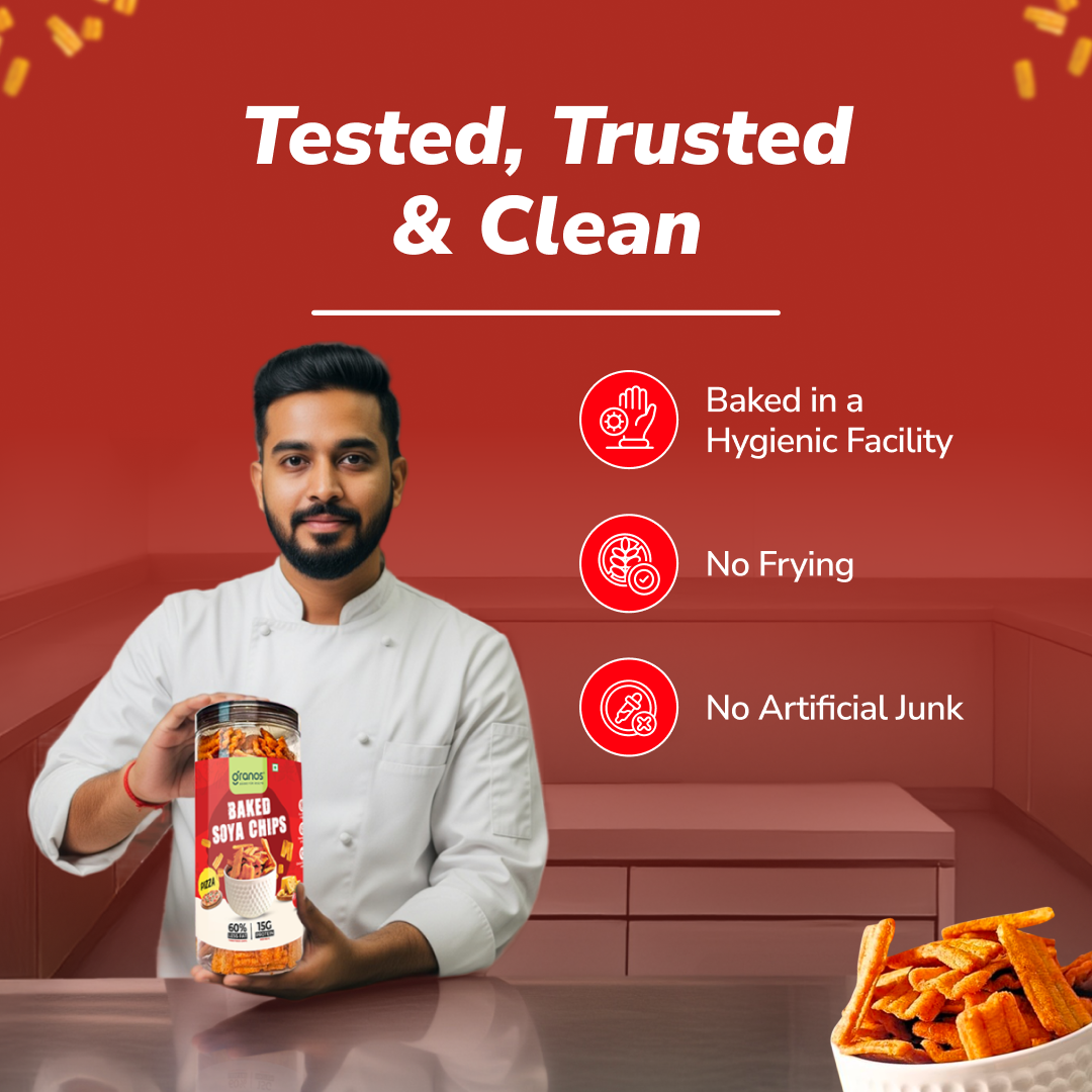 Granos Baked Soya Chips 200g Pizza