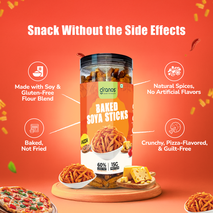 Granos Baked Soya Sticks 150g Pizza