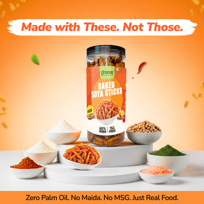 Granos Baked Soya Sticks 150g Pizza