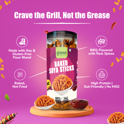 Granos Baked Soya Sticks 150g BBQ