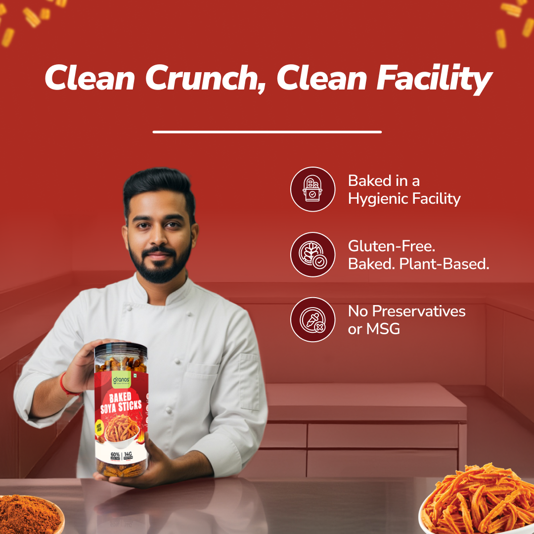 Granos Baked Soya Sticks 150g Peri Peri