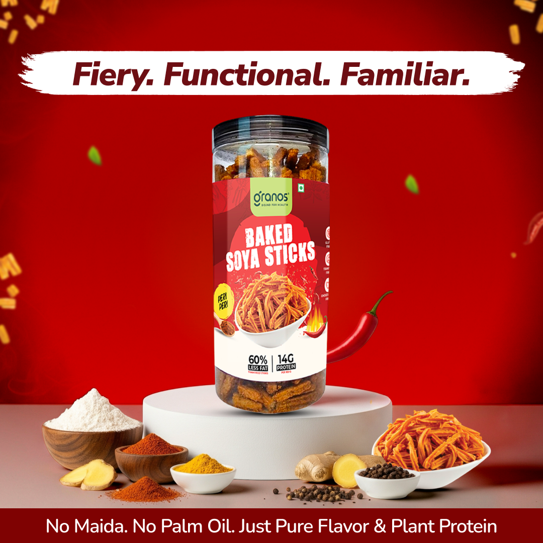 Granos Baked Soya Sticks 150g Peri Peri