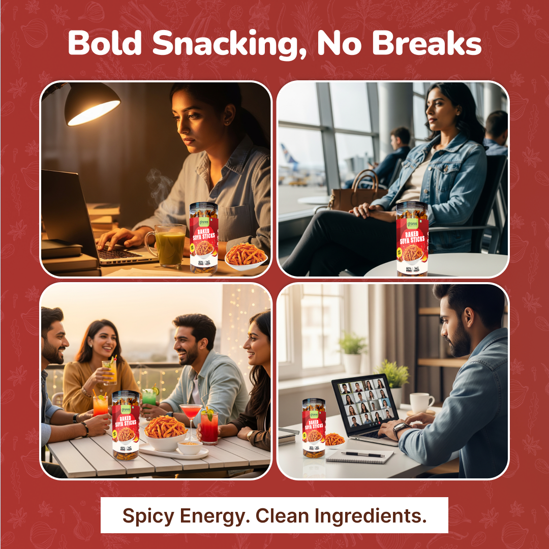 Granos Baked Soya Sticks 150g Peri Peri