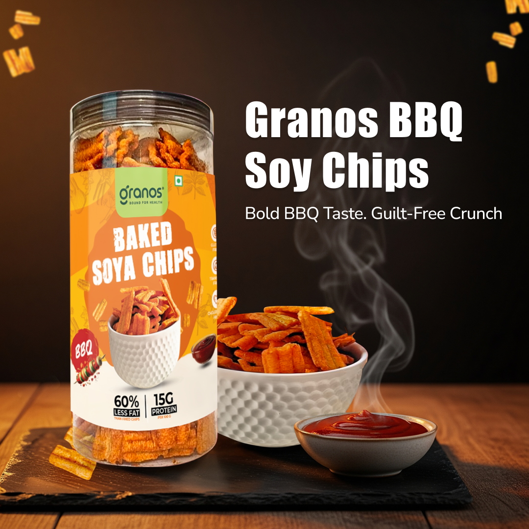 Granos Baked Soya Chips 200g BBQ