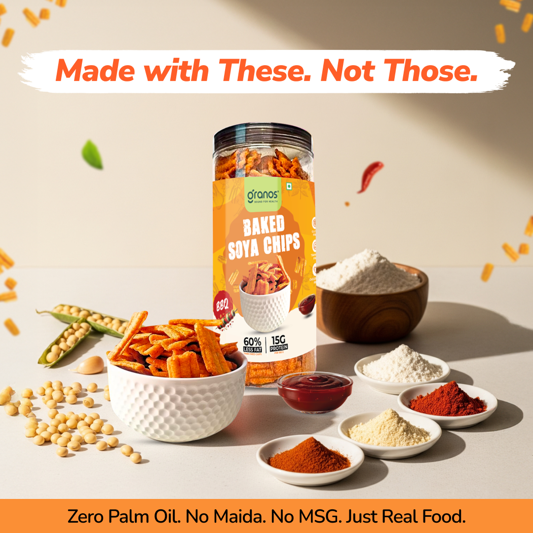 Granos Baked Soya Chips 200g BBQ