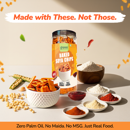 Granos Baked Soya Chips 200g BBQ