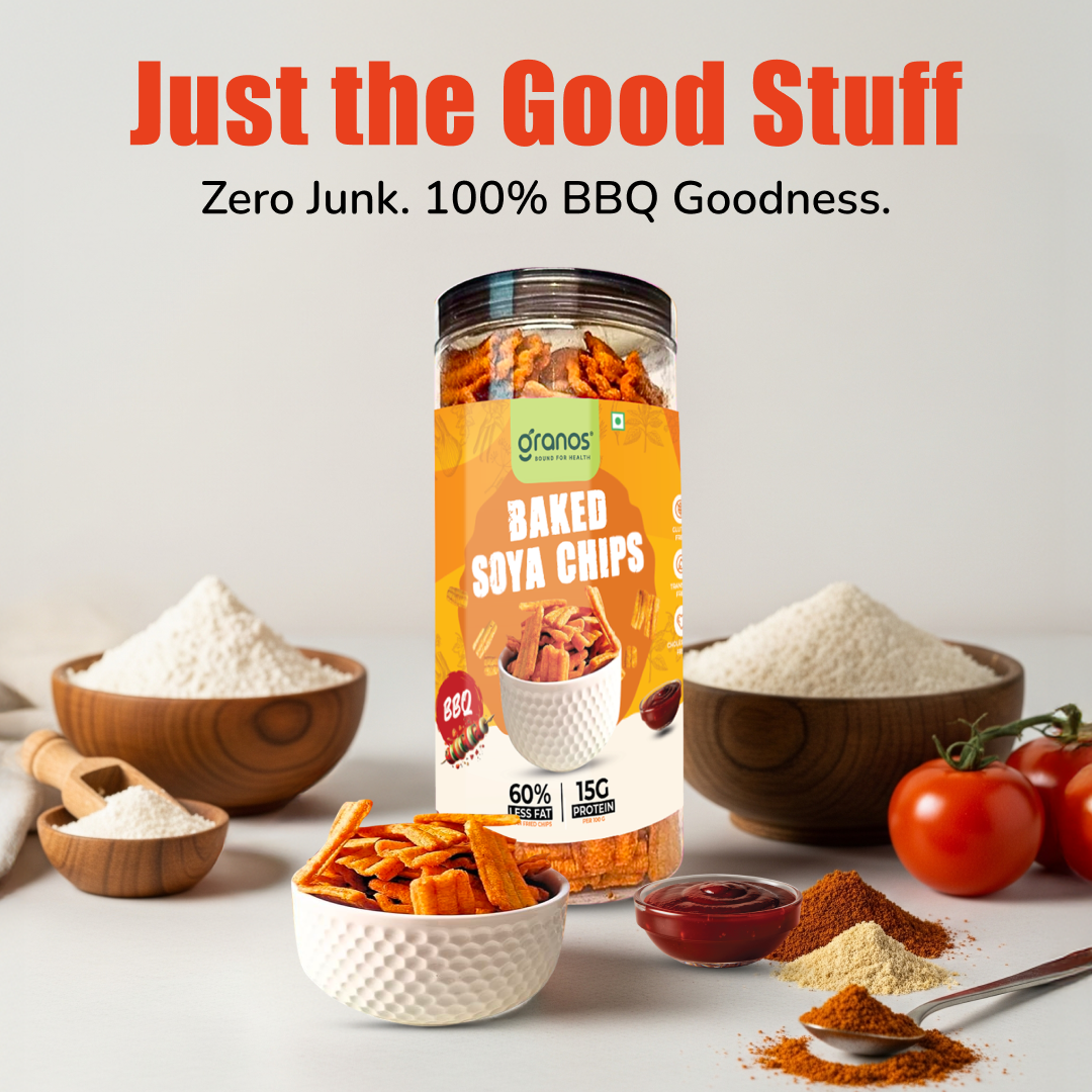 Granos Baked Soya Chips 200g BBQ
