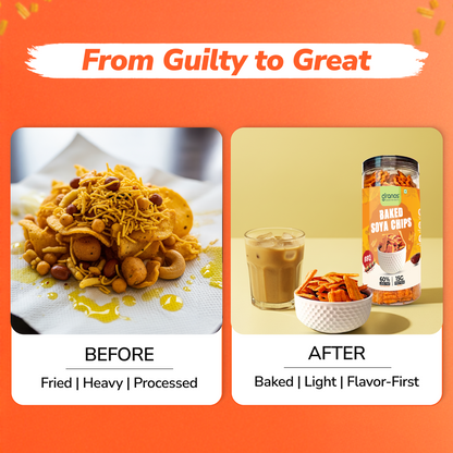 Granos Baked Soya Chips 200g BBQ