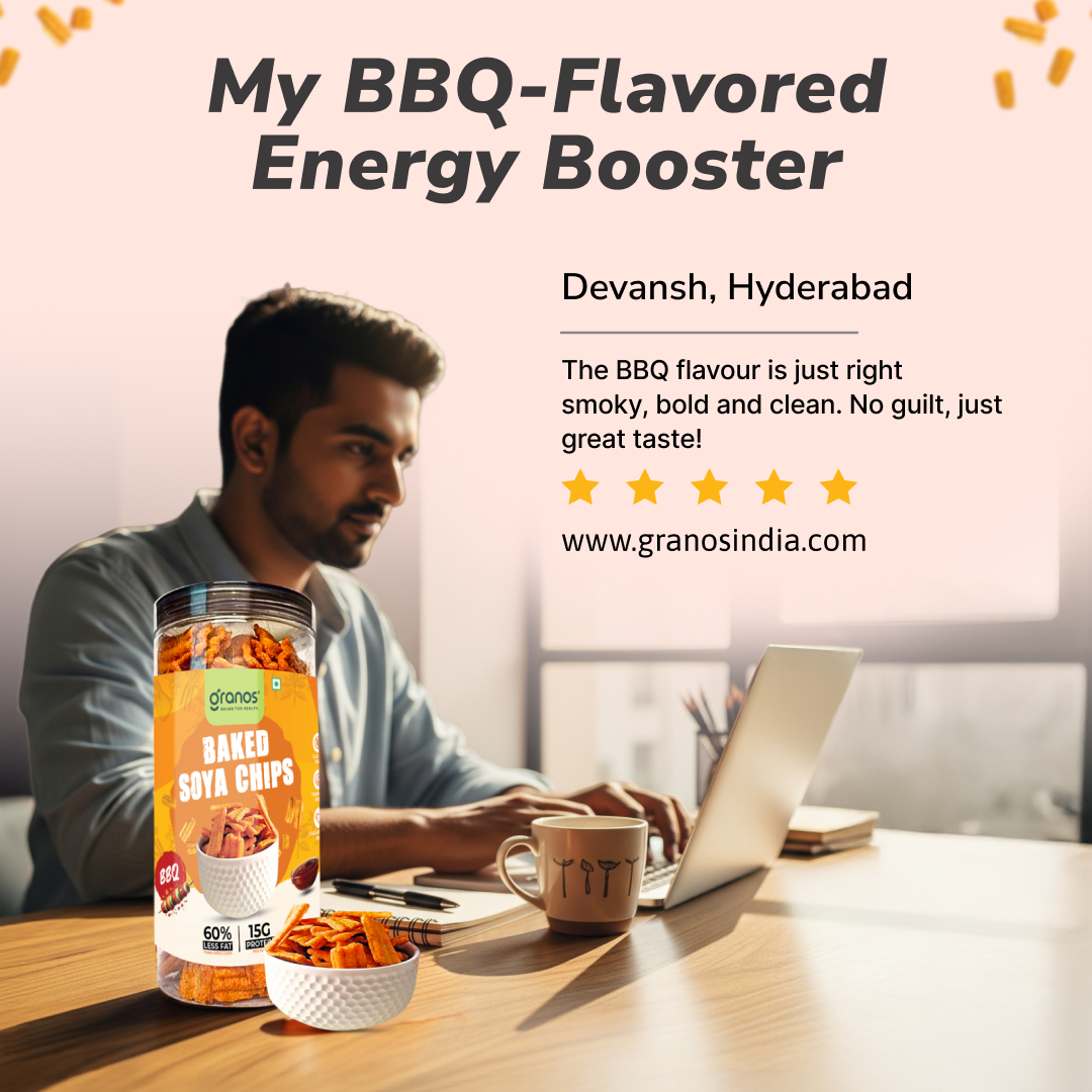 Granos Baked Soya Chips 200g BBQ