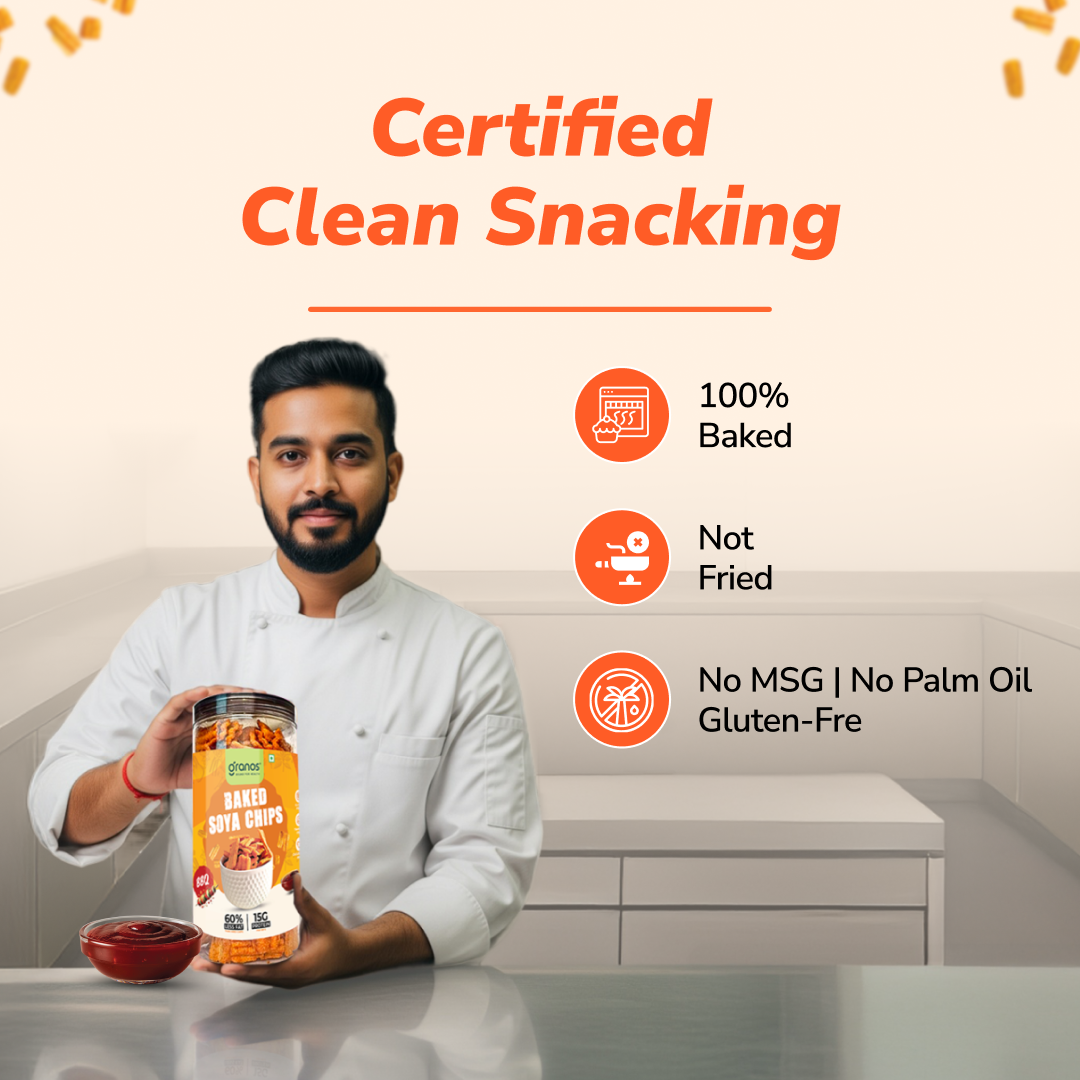 Granos Baked Soya Chips 200g BBQ