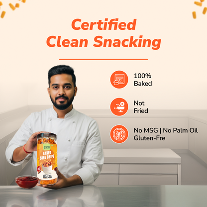 Granos Baked Soya Chips 200g BBQ