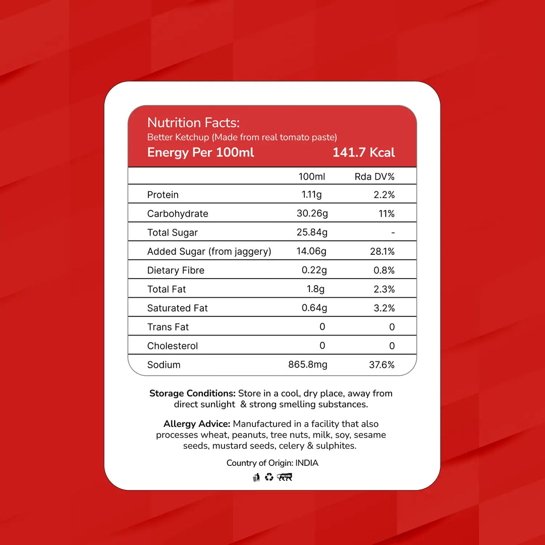 Granos Better Ketchup 295ml | Rich Tomato Sauce